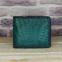 ราคา กระเป๋าสตางค์หนังจระเข้ เป็นหนังส่วนท้องของจระเข้ กระเป๋าหนัง Exotic หนังแท้ มีแข็งแรงทนทานมาก King of Leather ถักขอบกระเป๋าตลอดใบ (16477164425)