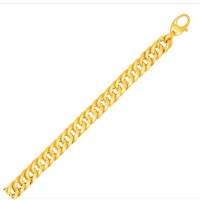 ราคา สร้อยข้อมือทองคำ 14k cuban link (8461617719)
