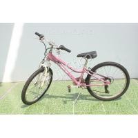 ราคา จักรยานเสือภูเขาญี่ปุ่น ล้อ 24 นิ้ว มีเกียร์ อลูมิเนียม มีโช๊ค Trek MT200 สีชมพู จักรยานมือสอง (16719206754)