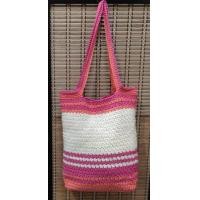 ราคา กระเป๋าถักเชือกร่ม ทรงถุง งานแฮนด์เมด จุของได้เยอะ (21079335766)