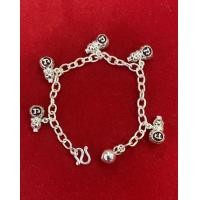 ราคา สร้อยข้อมือเงินแท้ ถุงเงินนะโมน้ำเต้า รับทรัพย์ เงินทองไหลมา (7987054914)