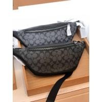ราคา แท้100 COACH WARREN BELT BAG IN SIGNATURE CANVAS COACH F78777 คาดอกชาย Cเทาดำ (15880733908)
