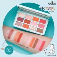 ราคา พาเลทอายแชโดว์ 12 สี odbo 12 COLOR EYESHADOW PALETTE JOYFUL COLLECTION od298 (7774227181)