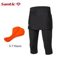 ราคา Santic ผู้หญิงขี่จักรยานกางเกงขาสั้นจักรยาน Culottes มืออาชีพ4D เบาะระบายอากาศกางเกงจักรยานถนน MTB กางเกงขาสั้นจักรยานกางเกงขาสั้น WL1C05129 (11112077968)