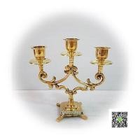 ราคา เชิงเทียน 3 ช่อทองเหลืองไทย สวยงาม (7751769297)