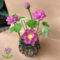 ราคา กระถางดอกบัว ดอกบัว บัวน้ำ ดอกไม้ งานดินปั้น กระถางแก้ว กระถางคริสตัล (4529602788)