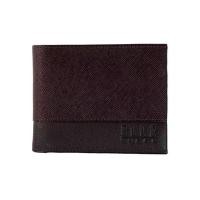 ราคา ELLE HOMME กระเป๋าสตางค์หนังวัวแท้ สไตล์ Business แบบพับสั้น H8W118 (16039773794)