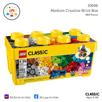 ราคา LEGO Classic 10696 Medium Creative Brick Box 484 Pieces สำหรับเด็กอายุ 4 99 ปีขึ้นไป Brick Toy ตัวต่อ เลโก้ ของเล่น ของขวัญ เสริมพัฒนาการ เสริมทักษะ (21097493201)