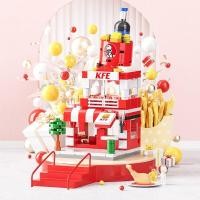 ราคา จัดส่งไว เลโก้ร้านค้าkfc สะสมของเล่น 3D เลโก้ถนน เลโก้ผู้หญิง ช่วยสร้างเสริมจินตนาการของเด็ก (16050896287)