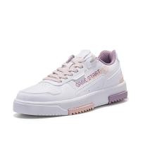 ราคา Xtep รองเท้าสเก็ตบอร์ดผู้หญิงเย็บรองเท้าสเก็ตบอร์ดย้อนยุคข้อต่ำระบายอากาศ (19911203505)