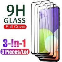 ราคา 3ชิ้นกระจกนิรภัยป้องกันเต็มพื้นที่สำหรับ Samsung Galaxy A22 A14 A12 4G A23 A24 A32 A33 A34 5G A54 5G A14 2023 5G A52 A73 A53 5G ปกป้องหน้าจอ Sumsung Samsun A3 A5 A 1 4 34กระจกนิรภัย54 Samsug Samzung S