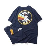 ราคา Vans Off The Wall เสื้อยืดลําลองแขนสั้นคอก ลม (19044642813)