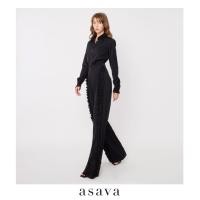 ราคา asava ss23 Asava Signature Ruffle Pants กางเกงผู้หญิง ขายาว ทรงตรง แต่งระบายหน้า (18499211978)