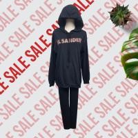 ราคา TW18250 Set 2 ชิ้น เสื้อแขนยาวมีฮู้ด เลคกิ้งขายาว SALE (17225962218)