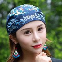 ราคา หมวกคลุมหัวรุ่นเดียวกันกับหยางลี่ผิงหมวกสไตล์ชนเผ่าสำหรับผู้หญิงปักลายสไตล์จีนแบบใหม่หมวกคลุมหัวผ้าโพกหัวผ้าฝ้ายผสมผ้าลินินแบบลำลอง (20171566719)