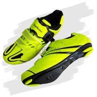 ราคา TieBao รองเท้าปั่นจักรยานเสือหมอบ รองเท้าจักรยาน รองเท้าชาย หญิง สีขาวสีดำสีเหลือง รุ่นTB36 B1413 (20765986168)