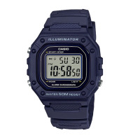 ราคา นาฬิกาข้อมือผู้ชาย Casio Standard สายเรซิ่น รุ่น W 218H 2AVDF W 218H 2A W 218H สีน้ำเงิน ของใหม่ของแท้100 ประกันศูนย์เซ็นทรัลCMG 1 ปี (13510389251)