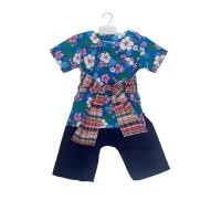 ราคา ชุดไทยเด็ก ชุดดอกม่อฮ่อม พร้อมผ้าคาดเอว ชุดดอกสงกรานต์ พร้อมส่ง (18342002985)