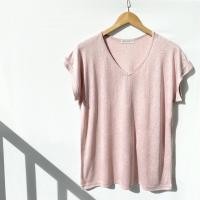 ราคา เสื้อยืดผ้าสลาฟคอวี อก 40 (19249594025)