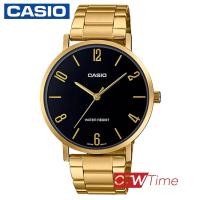 ราคา CASIO Standard นาฬิกาข้อมือผู้ชาย สายสแตนเลส รุ่น MTP VT01G 1B2UDF หน้าปัดสีดำตัวเลข (7944402539)
