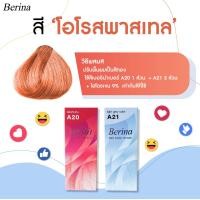 ราคา ครีมย้อมผม เบอริน่า สีผมโอรส หรือสีส้มชมพู ใช้เบอร์ A20 1 ส่วน A21 3 ส่วน ไฮโดรเจน 9 เท่ากับสีที่ใช้ (11150431263)