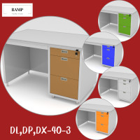 LUCKY WORLD โต๊ะทำงานเหล็ก 120 ซม. รุ่น DX-40-3 OR