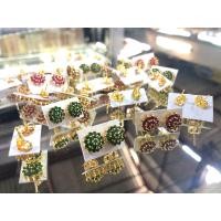 ราคา ต่างหูทอง ทองไมครอนแท้ ต่างหูทับทรงโบราณ ทองหุ้ม ต่างหูพลอย (19242641276)