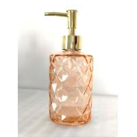 ราคา ขวดปั้มแก้วลายเพชร 330 ml หัวปั้มสีเงินทอง (21063193437)