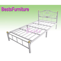 ราคา BESTS เตียงเหล็กขนาด 3 5ฟุต ขา 2 นิ้ว รุ่นโลตัส สีขาว (4066694957)
