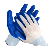 ราคา ถุงมือไนล่อนเคลือบยางไนไตร 1 คู่ หนาทนสารเคมี น้ำมัน กัดกร่อน หนึบ กระชับ ทนเสียดสี กันบาด ถุงมือทำงาน ถุงมือทำสวน ถุงมือช่าง (16426910434)