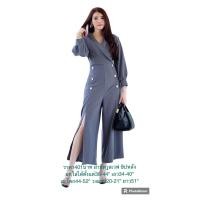 ราคา ชุดไปงานคนอวบ ชุดออกงานคนอวบ กางเกงขายาวคนอวบ ชุดเดรสออกงานคนอวบ ชุดงานบวช จั๊มสูทสาวอ้วน จั๊มสูทขายาวคนออวบ 40 42 44 (20446604606)