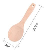 ราคา ตะหลิว กระบวย พลั่วไม้บีช สําหรับตักข้าว ตะหลิวไม้ กระบวยไม้ ทัพพีไม้ ทัพพีตักข้าวอุปกรณ์ทำอาหาร เครื่องครัวไม้ SP (21063531919)