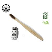 ราคา Bamboo Charcoal Toothbrush แปรงสีฟันด้ามไม้ไผ่ พร้อมกล่องใส่ (1289554439)