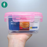 ราคา กล่องถนอมอาหารเหลี่ยมสีฟ้า ชมพู 720ml Smart Lock (17709025102)