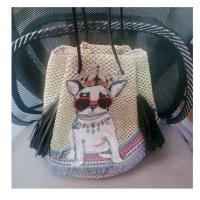 ราคา กระเป๋าสานลายน้องหมา กระเป๋าสาน ใส่กระเป๋าตังค์ใส่มือถือได้สบายเลยค่ะ (17597834415)