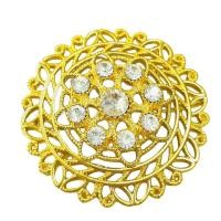 ราคา Vintage Jewelry หัวเข็มขัด เข็มขัดสีทอง สำหรับชุดไทยนางสาว เพชรรอบหัวเข็มขัด (19491919933)