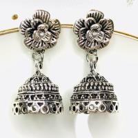ราคา เครื่องประดับไทยโบราณต่างหูกระดิ่งต่างหูโบราณสำหรับผู้หญิงสีทองสีเงินโบราณ (19086218673)