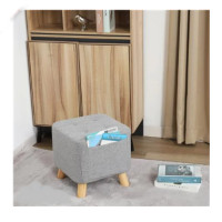 ราคา เก้าอี้สตูล เบาะผ้า สีเทา เก้าอี้พักผ่อน (15920678077)