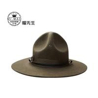 ราคา X047 U S Marine Corps Wool Fedora Hats Adjustable Size Woolen Army Green Hats Fedora Hat Men Fashion Womens Church Hats (20438399165)