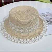 ราคา หมวกสานปีกเล็ก ทรงเค้กแต่งขอบดอกไม้ สินค้าพร้อมส่ง A123 (17771681702)