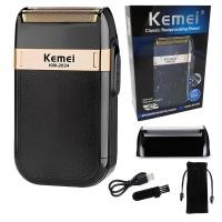 ราคา Kemei เครื่องโกนหนวดไฟฟ้าแบบชาร์จไฟได้สำหรับกันน้ำผู้ชายเครื่องเครื่องโกนเคราหัวโล้นแบบดั้งเดิม KM 2024มีตาข่ายพิเศษ (21170469596)