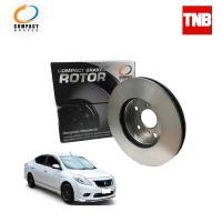 ราคา Compact Brakes จานเบรค จานดิสเบรคหน้า สำหรับ Nissan Almera นิสสัน อัลเมร่า ปี 2012 2019 (12640418413)