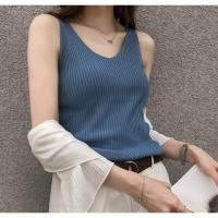 ราคา ZOEY เสื้อแฟชั่นผญ เสื้อไหมพรม เสื้อแขนกุดคอวี เสื้อกล้ามสไตล์เกาหลี ผ้ายืด เกรดA ใส่สบาย เซ็กซี่ (15459247394)