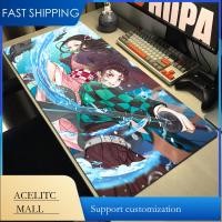 ราคา 128Demon Slayer Anime Mouse Pad Large Mousepad Gaming Keyboard Mousemat Agatsuma Zenitsu Anti slip Carpets Waterproof Play Mats833 (20626266247)