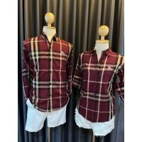 ราคา Burberryแขนยาวสีเลือดหมูผ้าดีมากใส่ได้ขายและหญิง (12736293812)