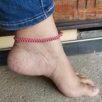 ราคา สร้อยข้อเท้า เรียบแต่เท่ห์ ทองเหลืองแท้ เลือกสีได้ (20691945047)