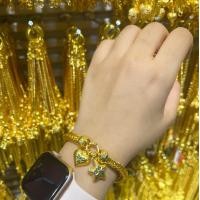 ราคา สร้อยข้อมือทอง5บาท ลายสี่เสาห้อยหัวใจดาว ตะขอปั๊ม งานเหมือนแท้ บริการเก็บปลายทาง (14330874371)