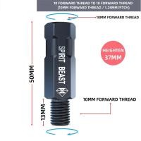 ราคา อะแดปเตอร์กระจกรถจักรยานยนต์ Spirit Beast Kaca Spion Motor พร้อมยกสกรูเหล็กสกรูสแตนเลสการตกแต่งด้วยสีของตกแต่งงานปาร์ตี้ Moto แต่งรถ (20880657686)