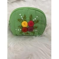 ราคา กระเป๋าใส่เหรียญ กระเป๋าผ้าฝ้าย สุดน่ารัก งานปักมือสุดสวย สีสันสดใส ปักลายสุดน่ารัก (16983541905)