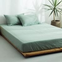 ราคา MUJI Cotton Flat Bed Sheet Washed Cotton Mattress Protector (12952149155)